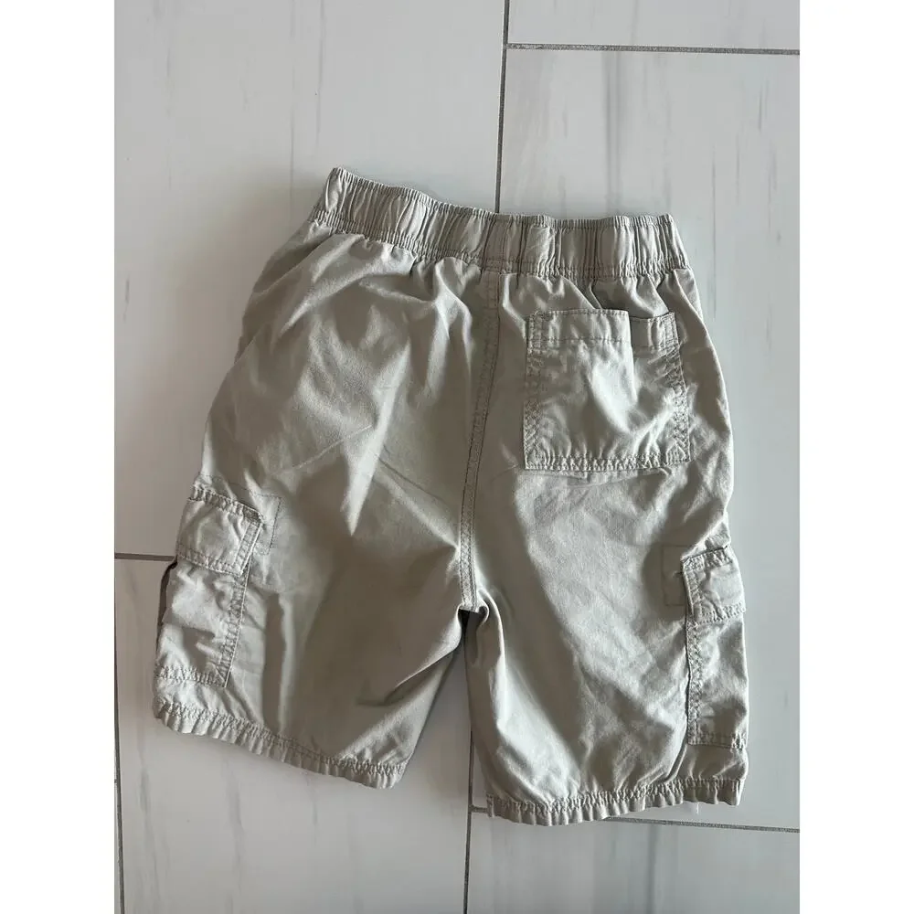 Boys Children's Place Size 14 Khaki Cargo Shorts Adjustable Waist EUC